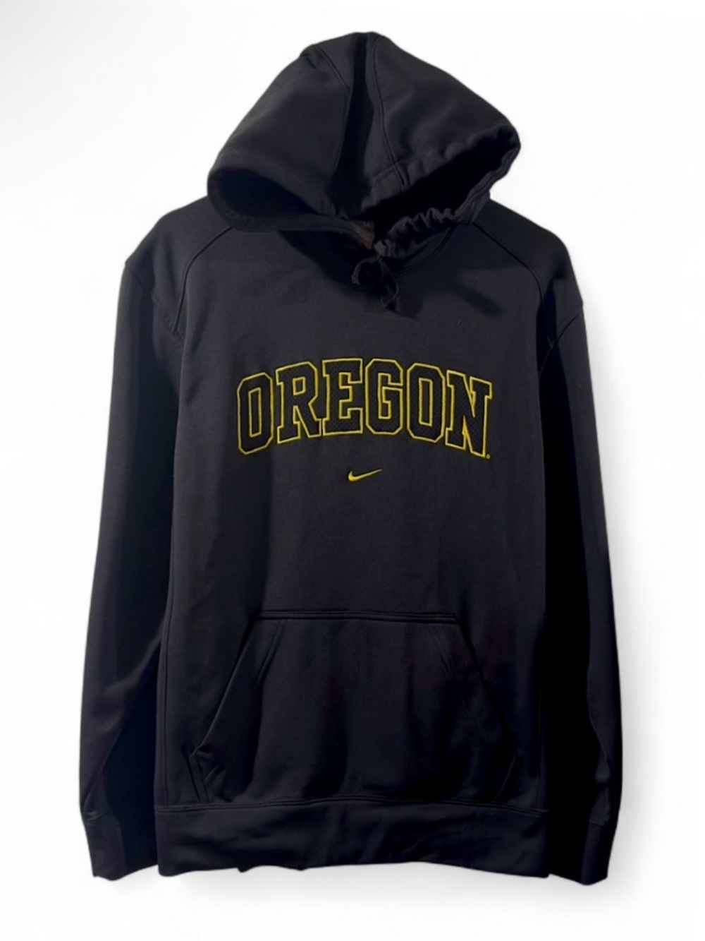 Vintage Nike Black NikeFIT THERMA Oregon Hoodie Sweatshirt Size Men’s Medium
